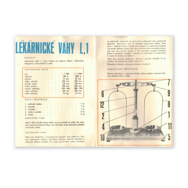 Large Czech Pharmacy Scale, , large image number 11